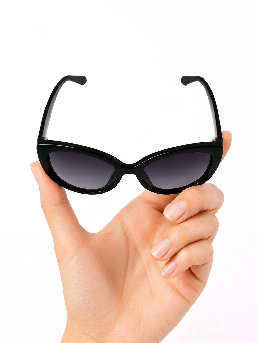 Kate Spade New York Sherie/O/S Cat-Eye Sunglasses Black Gradiant Gray Oversized